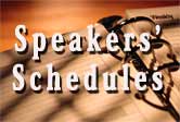 Speaker Schedule